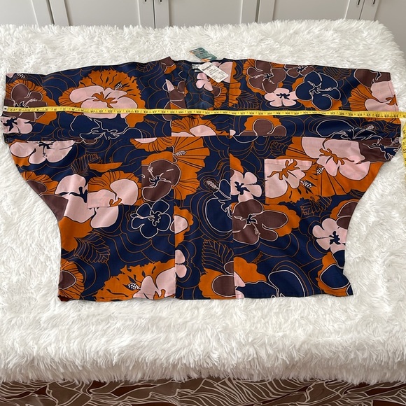 NWT Manuhealii Makapuʻu Dress Hibiscus Salted Caramel OS - Picture 6 of 11